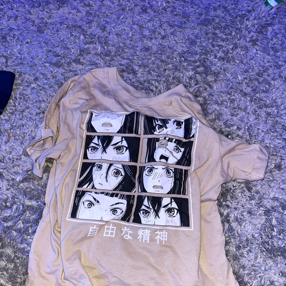 Anime style beige shirt